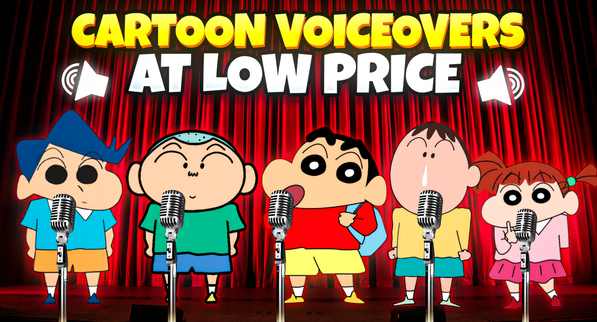 🎤 Cartoon Voiceovers at Low Price 🔥